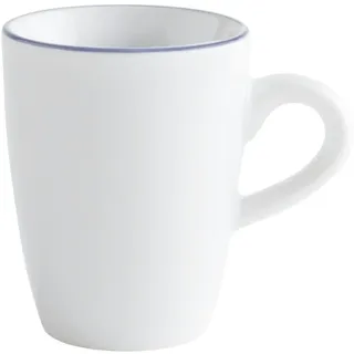KAHLA 574732A69977C Pronto Line Espresso-Obertasse hoch 0,10 l Line stormy blue | Espressotasse mit blau-grauer Linie aus Porzellan