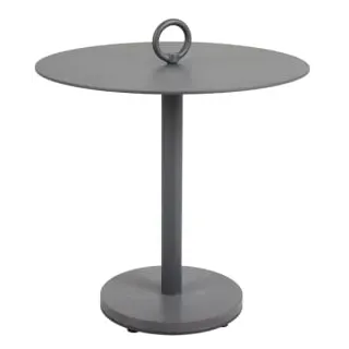 Brafab Niobe Beistelltisch rund 50x48cm, Aluminium anthrazit