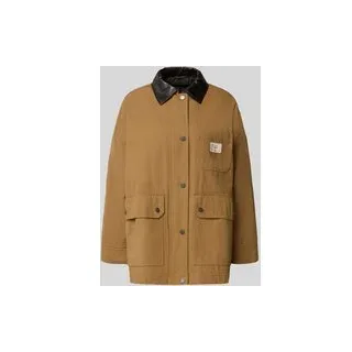 Oversized Jacke aus reiner Baumwolle Modell 'BOZEN', Camel, 40