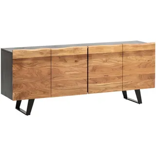 KADIMA DESIGN Sideboard 180 x 75 x 45 cm Schwarz