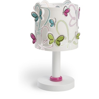 Dalber Kinder Tischlampe Nachttischlampe kinderzimmer Schmetterlinge Butterfly, 62141, E14