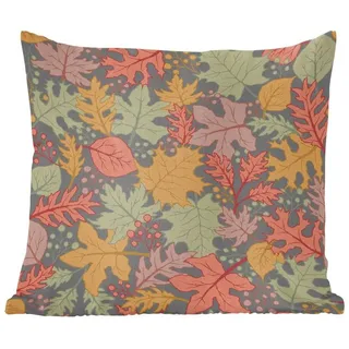 MuchoWow Dekokissen Herbst - Illustration - Laub, Zierkissen, Deko Kissen mit Füllung, Sofakissen, 60x60 cm bunt 60 cm x 15 cm x 60 cm
