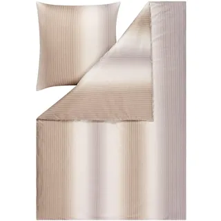Estella Mako Interlock Jersey Bettwäsche Caspian leinen 1 Bettbezug 135 x 200 cm + 1 Kissenbezug 80 x 80 cm