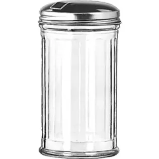 Zuckerstreuer Americanstyle, Glas und Edelstahl - 300ml / 13,5cm"