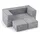 Costway Kindersofa Modulares Spielsofa 100 x x grau