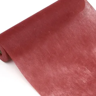 Tischläufer aus Vlies, Bordeaux‐rote Rolle für Hochzeits‐ & Party‐Tischdeko | Reißfestes Vlies‐Material | Frei zuschneidbar | Für Hochzeit, Kommunion & Feierlichkeiten