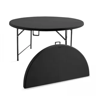 Oviala Rekkem Klapptisch Ø 80 x 74 cm Schwarz