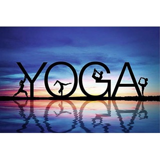Scenolia Wandbild Acrylglas Yoga 60x40 cm | Wandbild Qualität | 100%