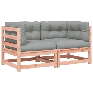 vidaXL Garten-Ecksofas mit Kissen 2 Stk. Massivholz Douglasie