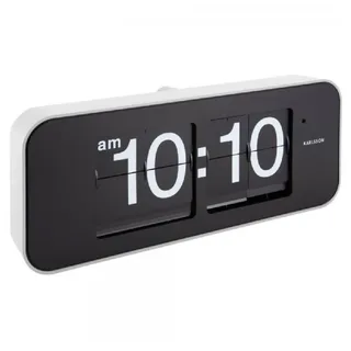 Karlsson Uhr Wanduhr Wall Clock Wide Flip Weiß (16,5cm)