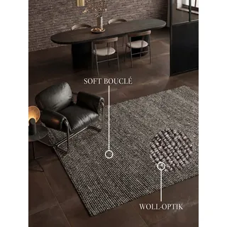 Villeroy & Boch Wilma Webteppich 80 x 150 cm Grau/Silber