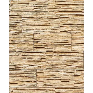EDEM 1003-31 Tapete Steintapete 10,05 m x 0,53 m 5,33 m2 Beige/Braun