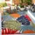 Outdoorteppich FLORAL B/L ca 80x200 cm Bunt