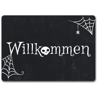speecheese Fußmatte Willkommen Halloween Fußmatte in 35x50 cm ohne Rand mit grusligen