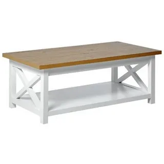 Jahnke Couchtisch CHALET COFFEE«, (1 St.), Couchtisch, Kaffetisch, mit Ablageboden, Landhausstil, X-Design