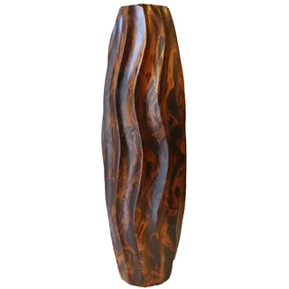 Blumenvase Holzvase Bodenvase Tischvase Dekovase für Dekoration 30 cm(12 Zoll) aus Mangoholz