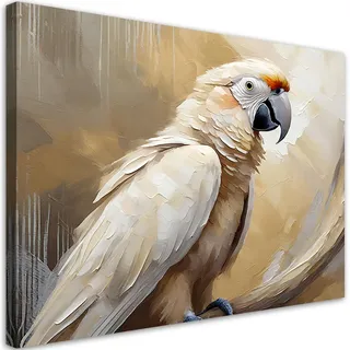 Feeby Leinwandbild, Beige, Textil, Tiere, Rechteckig, 90x60 cm, Bilder und Zubehör, Wandbilder, Leinwandbilder