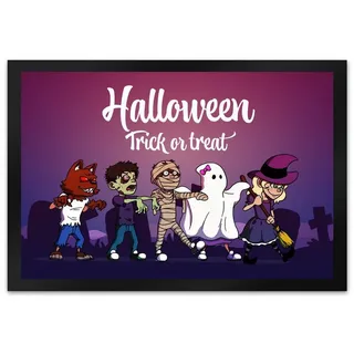 speecheese Fußmatte Fußmatte XL in 40x60 cm mit Halloween Motiv Spruch und kleinen 40 cm