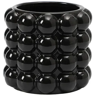 YANWE1 Bubble Keramik Vase Schwarz - Kleine Blumenvase Boho Dekorativ für Wohnzimmer, Büro, Badezimmer, Regal, Kamin, Bauernhaus, Couchtisch - 5 Zoll