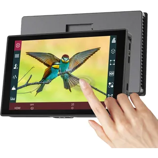 Portkeys HD7T Kamera Feldmonitor 7-Zoll 1000 Nits Touchscreen Camera Monitor für DSLR mit Sonnenschutz