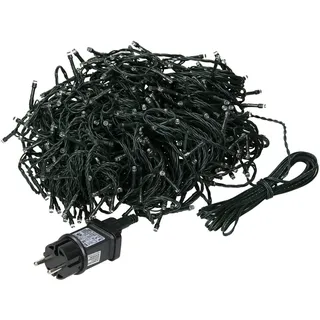 ECD Germany LED Lichterkette spritzwassergeschützt 36 m Grün