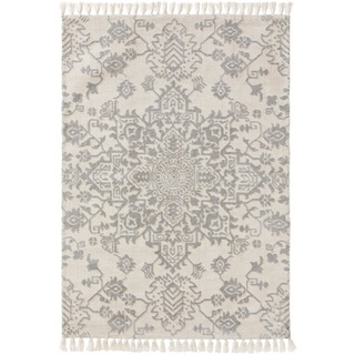 Teppich Elias, benuta, rechteckig, Höhe: 6 mm, Kunstfaser, Berber, Ethno-Style, Wohnzimmer grau