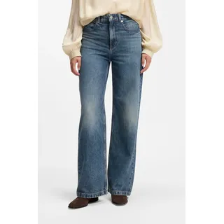Boss Marlene High Waist Wide Leg Blau 29/34