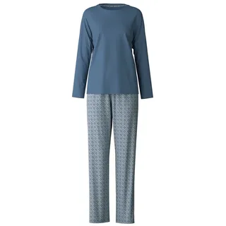 CALIDA Pyjama Ornament Nights Damen (2 tlg) blau S (40/42)