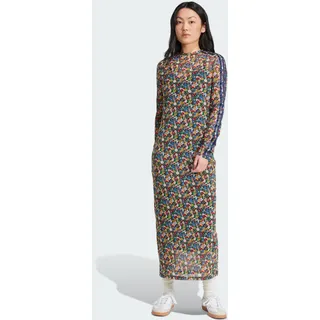 Adidas Liberty London Mesh Maxikleid - Multicolor / Night Indigo - 2XS