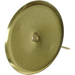 Decoris season decorations Kerzenhalter, Kerzenhalter Adventskranz Metall 8cm 4 Stück - Hellgold goldfarben