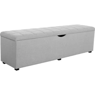 Home Affaire Hockerbank Checked Grau 120 x 42 x 40 cm