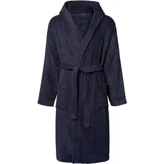 Chiemsee Unisex Bademantel mit Kapuze 100% Baumwolle Gr.S - XXL dunkelblau - XL