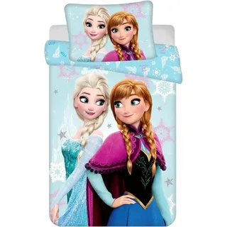 BrandMac Disney Eiskönigin Baumwolle Blau 100 x 135 cm + 40 x 60 cm