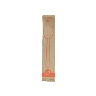 Verive Holzlöffel, gewachst, 16 cm, einzeln verpackt 80550119 , 1 Packung = 100 Stück