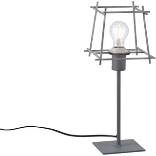 Tischleuchte JUST LIGHT "PELETTON" Lampen grau (beton) Tischlampen ExklusiveE27, Schalter, Schnurschalter