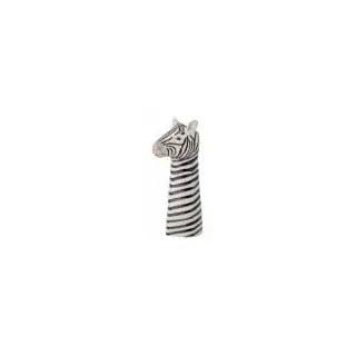 Bloomingville Mini Vase in Form eines Zebra aus Keramik hergestellt, in der Farbe: Schwarz/Weiß, Maße: 15 x 32 x 12 cm, 82058075