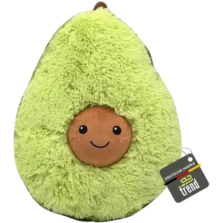 TE-Trend XXL Plüsch Tier Avocado Plüschtier Kissen Toy Lebensmittel Kuscheltier Frucht Früchtekissen AVO Cado 60cm Mehrfarbig