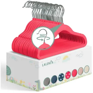 Laleni Kleiderbügel Samt Pink 30 St.