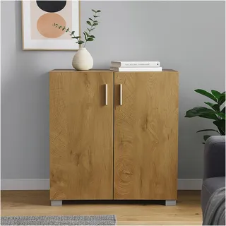 Hti-Living Sideboard 60 x 77 x 31 cm Blau / Braun