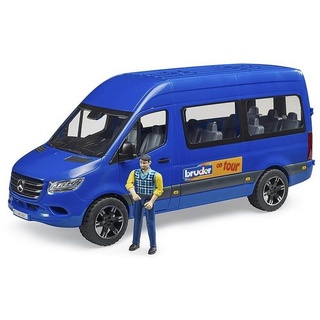 Bruder® Spielzeug-Transporter 02681 MB Sprinter Transfer, mit Fahrer, Maßstab 1:16, Blau blau