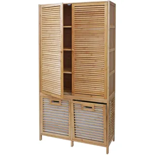 MCW Bambus N83-T Badezimmerschrank 168 x 82 x 34 cm