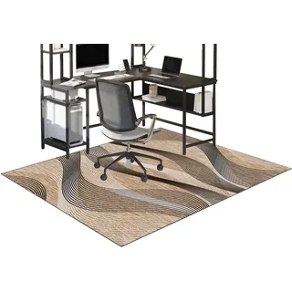 Schreibtischstuhl Unterlage - Bodenschutzmatte Bürostuhlunterlage Gaming Teppich - Bürostuhl Matte - Bodenschutz Bürostuhl Teppichschoner für Parkett Laminat Hartböden Teppichboden 70 x 90 cm