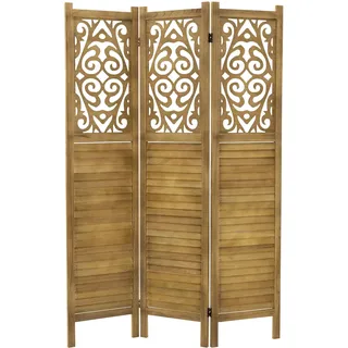 ML-Design Paravent Tokio 170x121 cm Naturaus Holz