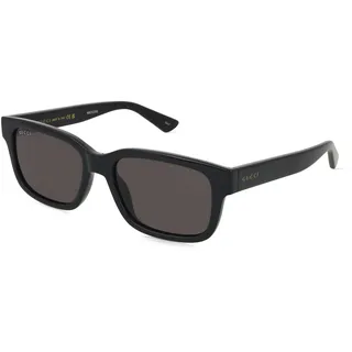 Gucci GG1583S Unisex-Sonnenbrille Vollrand Quadratisch Kunststoff-Gestell, schwarz
