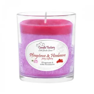 Candle Factory Party Light Duftkerze 30 h Pfingstrose Himbeere