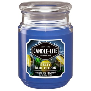 Candle-liteTM Duftkerze Duftkerze Salty Blue Citron - 510g (Einzelartikel) blau