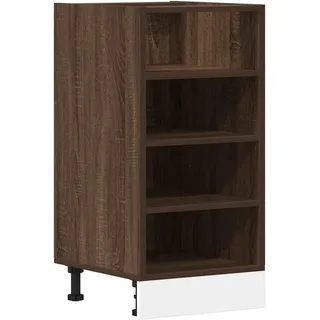 Heofavd Küchenunterschrank Riga in Braun Eichen-Optik, Unterschrank für die Küche aus Holzwerkstoff, 40 x 44,5 x 81,5 cm, Beistellschrank mit verstellbaren Füßen ohne Arbeitsplatte