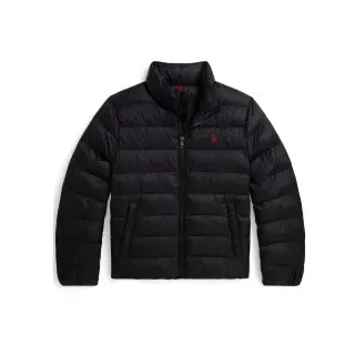 Polo Ralph Lauren für Jungen. 323B15066002 Faltbare gesteppte Colden Jacke schwarz ((XL) 13/14Años= 163/174cm), Lässig, Recyceltes Nylon, Ki