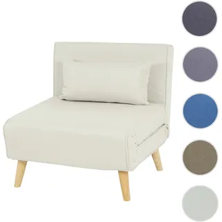 Mendler Schlafsessel HWC-D35 Stoff/Textil 0 x 0 x 0 cm Beige