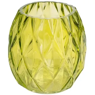 Sandra Rich Windlicht SANDRA RICH, "BELIZE" Teelichthalter, Teelichtglas 9cm grün
